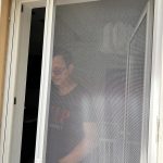 oldalra húzható szúnyogháló ajtó